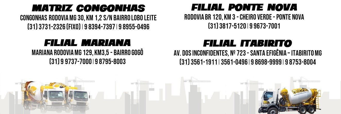 Betonita Concreto - Itabirito MG